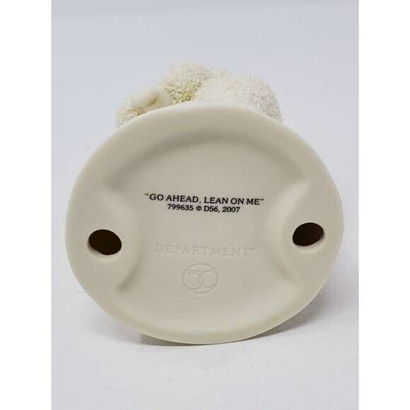 SNOWBABIES DEPT 56 FIGURINES "GO AHEAD, LEAN ON ME" 2007 RETIRED FRIENDSHIP - Picture 7 of 8